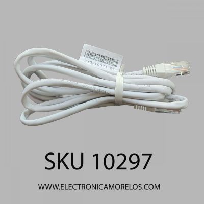 CABLE LAN PARA CONEXIÓN DE INTERNET / BLANCO / NEGRO / ( 2 METROS) / NUMERO DE PARTE 312-10071-01 / 312-50001-01 / 24AWG/4P CAT.5E / K0221K101V / K0221K101U / EN LA COMPRA POR MAYOREO MEJORAMOS EL PRECIO